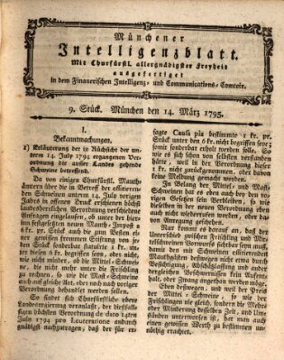 Münchner Intelligenzblatt (Münchner Intelligenzblatt) Samstag 14. März 1795