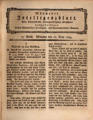 Münchner Intelligenzblatt (Münchner Intelligenzblatt) Samstag 16. Mai 1795