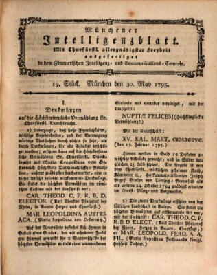 Münchner Intelligenzblatt (Münchner Intelligenzblatt) Samstag 30. Mai 1795