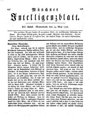 Münchner Intelligenzblatt Samstag 14. Mai 1796