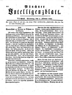 Münchner Intelligenzblatt Samstag 9. Februar 1799