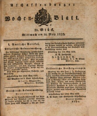 Aschaffenburger Wochenblatt (Aschaffenburger Zeitung) Mittwoch 14. Mai 1823