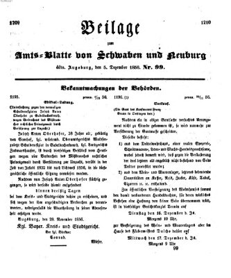 Königlich Bayerisches Kreis-Amtsblatt von Schwaben und Neuburg Freitag 5. Dezember 1856