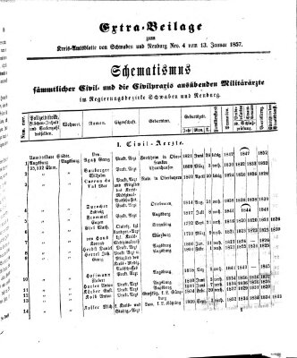 Königlich Bayerisches Kreis-Amtsblatt von Schwaben und Neuburg Dienstag 13. Januar 1857