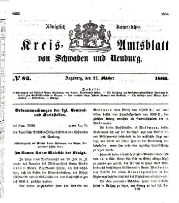 Königlich Bayerisches Kreis-Amtsblatt von Schwaben und Neuburg Mittwoch 11. Oktober 1865