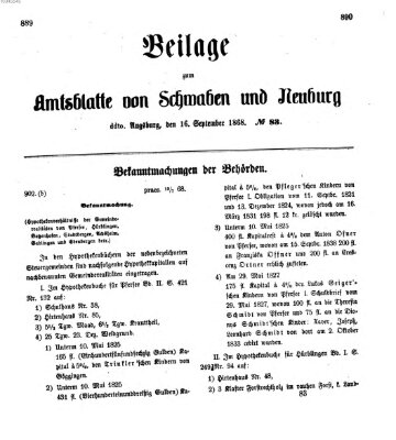 Königlich Bayerisches Kreis-Amtsblatt von Schwaben und Neuburg Mittwoch 16. September 1868