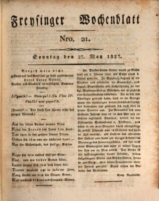 Freisinger Wochenblatt Sonntag 27. Mai 1827