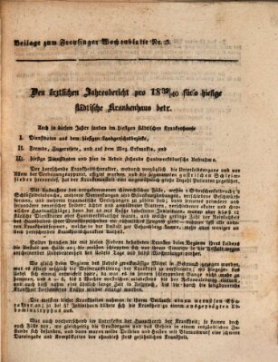 Freisinger Wochenblatt Sonntag 31. Januar 1841