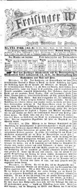 Freisinger Wochenblatt Freitag 19. Oktober 1866