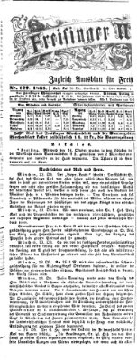 Freisinger Wochenblatt Freitag 26. Oktober 1866