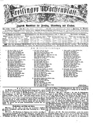 Freisinger Wochenblatt Freitag 2. November 1866