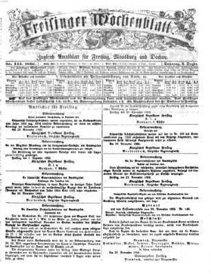 Freisinger Wochenblatt Sonntag 2. Dezember 1866