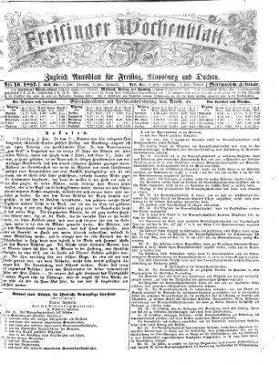 Freisinger Wochenblatt Mittwoch 6. Februar 1867