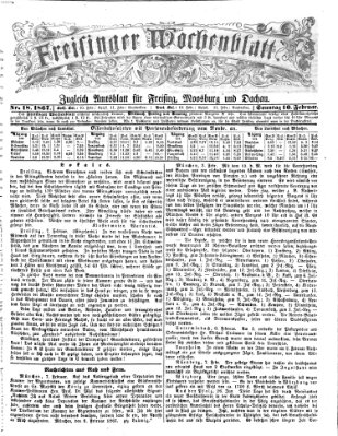 Freisinger Wochenblatt Sonntag 10. Februar 1867