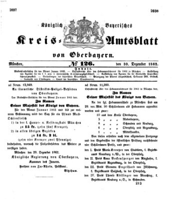 Königlich-bayerisches Kreis-Amtsblatt von Oberbayern (Münchner Intelligenzblatt) Dienstag 30. Dezember 1862