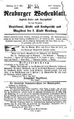 Neuburger Wochenblatt Dienstag 7. Mai 1867