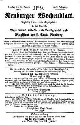 Neuburger Wochenblatt Dienstag 21. Januar 1868