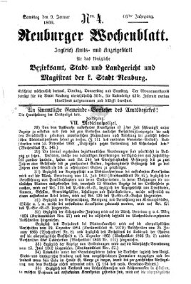 Neuburger Wochenblatt Samstag 9. Januar 1869