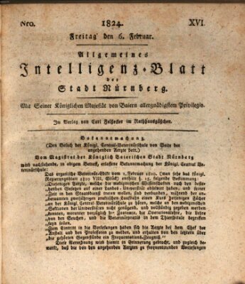 Allgemeines Intelligenz-Blatt der Stadt Nürnberg Freitag 6. Februar 1824