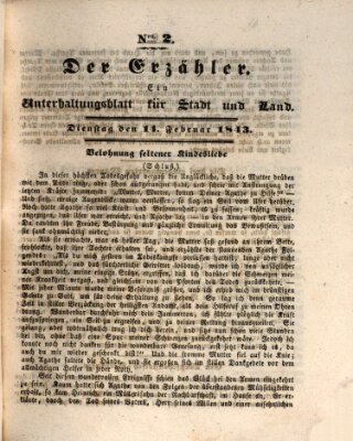 Wochenblatt für das Fürstenthum Oettingen-Spielberg (Oettingisches Wochenblatt) Dienstag 14. Februar 1843