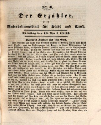 Wochenblatt für das Fürstenthum Oettingen-Spielberg (Oettingisches Wochenblatt) Dienstag 18. April 1843