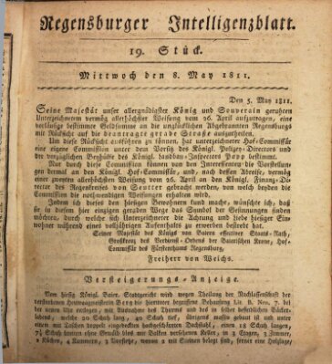 Regensburger Intelligenzblatt (Regensburger Wochenblatt) Mittwoch 8. Mai 1811