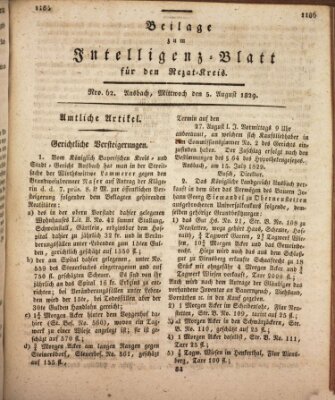 Königlich Bayerisches Intelligenzblatt für den Rezat-Kreis (Ansbacher Intelligenz-Zeitung) Mittwoch 5. August 1829