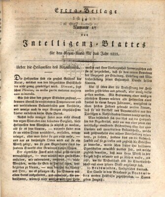 Königlich Bayerisches Intelligenzblatt für den Rezat-Kreis (Ansbacher Intelligenz-Zeitung) Mittwoch 27. Februar 1833