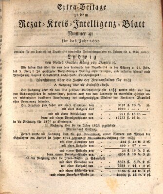 Königlich Bayerisches Intelligenzblatt für den Rezat-Kreis (Ansbacher Intelligenz-Zeitung) Mittwoch 22. Mai 1833