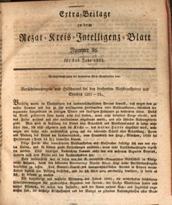 Königlich Bayerisches Intelligenzblatt für den Rezat-Kreis (Ansbacher Intelligenz-Zeitung) Samstag 26. Oktober 1833