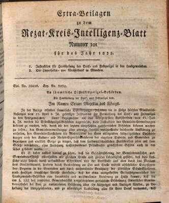 Königlich Bayerisches Intelligenzblatt für den Rezat-Kreis (Ansbacher Intelligenz-Zeitung) Samstag 19. Dezember 1835