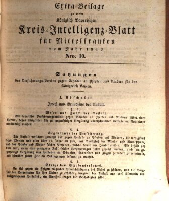 Königlich Bayerisches Intelligenzblatt für Mittelfranken (Ansbacher Intelligenz-Zeitung) Samstag 5. Februar 1848