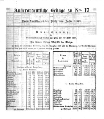 Königlich-bayerisches Kreis-Amtsblatt der Pfalz (Königlich bayerisches Amts- und Intelligenzblatt für die Pfalz) Montag 19. März 1860