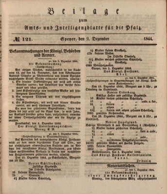 Königlich bayerisches Amts- und Intelligenzblatt für die Pfalz Montag 9. Dezember 1844