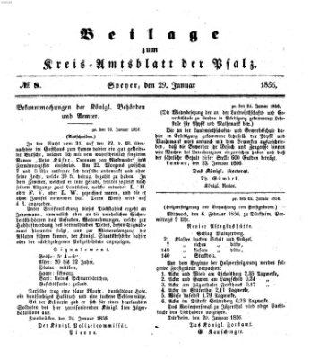 Königlich-bayerisches Kreis-Amtsblatt der Pfalz (Königlich bayerisches Amts- und Intelligenzblatt für die Pfalz) Dienstag 29. Januar 1856