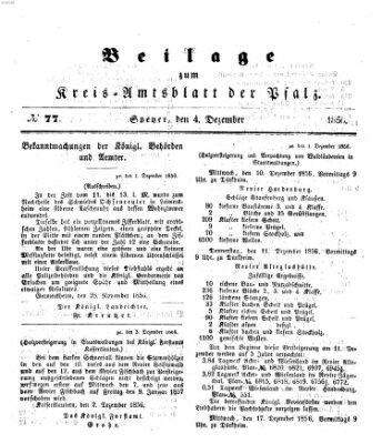 Königlich-bayerisches Kreis-Amtsblatt der Pfalz (Königlich bayerisches Amts- und Intelligenzblatt für die Pfalz) Donnerstag 4. Dezember 1856