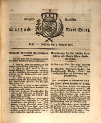 Königlich baierisches Salzach-Kreis-Blatt Freitag 5. Februar 1813