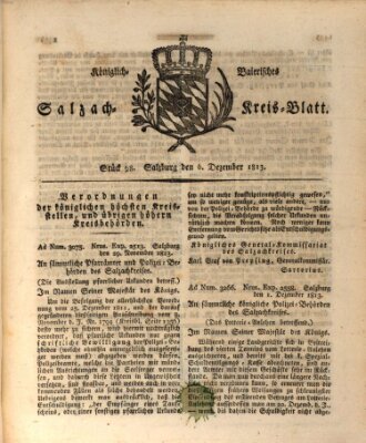 Königlich baierisches Salzach-Kreis-Blatt Montag 6. Dezember 1813