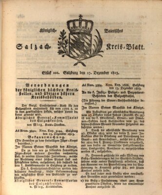 Königlich baierisches Salzach-Kreis-Blatt Freitag 17. Dezember 1813