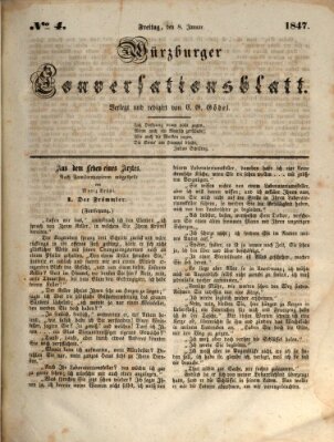 Würzburger Conversationsblatt Freitag 8. Januar 1847