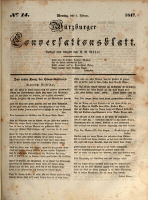 Würzburger Conversationsblatt Montag 1. Februar 1847