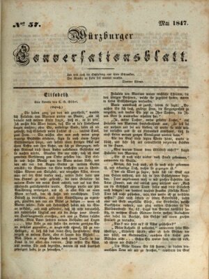 Würzburger Conversationsblatt Mittwoch 12. Mai 1847