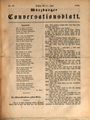 Würzburger Conversationsblatt Freitag 11. Juni 1847