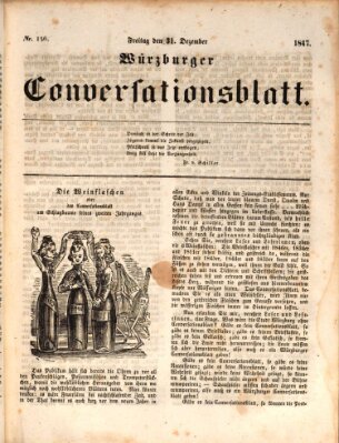 Würzburger Conversationsblatt Freitag 31. Dezember 1847