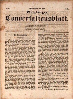 Würzburger Conversationsblatt Mittwoch 10. Mai 1848