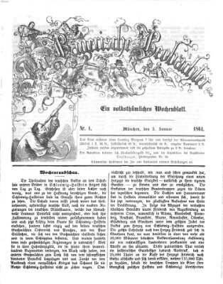 Der bayerische Beobachter Sonntag 3. Januar 1864