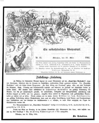 Der bayerische Beobachter Sonntag 20. März 1864