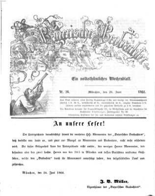 Der bayerische Beobachter Sonntag 26. Juni 1864