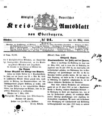 Königlich-bayerisches Kreis-Amtsblatt von Oberbayern (Münchner Intelligenzblatt) Dienstag 13. März 1860