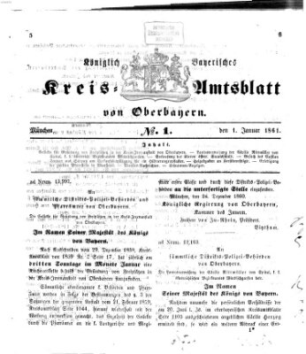 Königlich-bayerisches Kreis-Amtsblatt von Oberbayern (Münchner Intelligenzblatt) Dienstag 1. Januar 1861